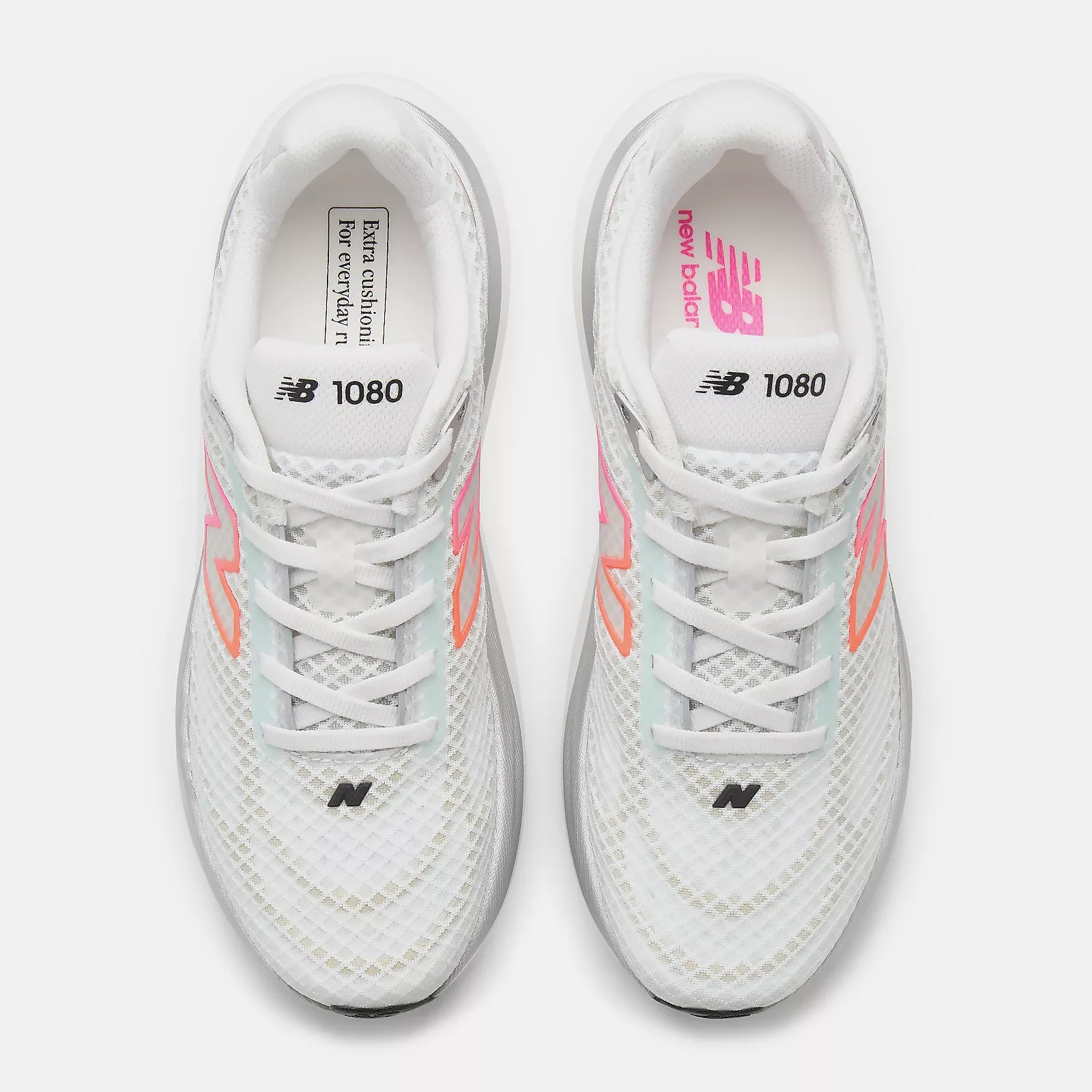 New Balance Women's 1080v15 Breathe Running Shoes in Nb 103 White