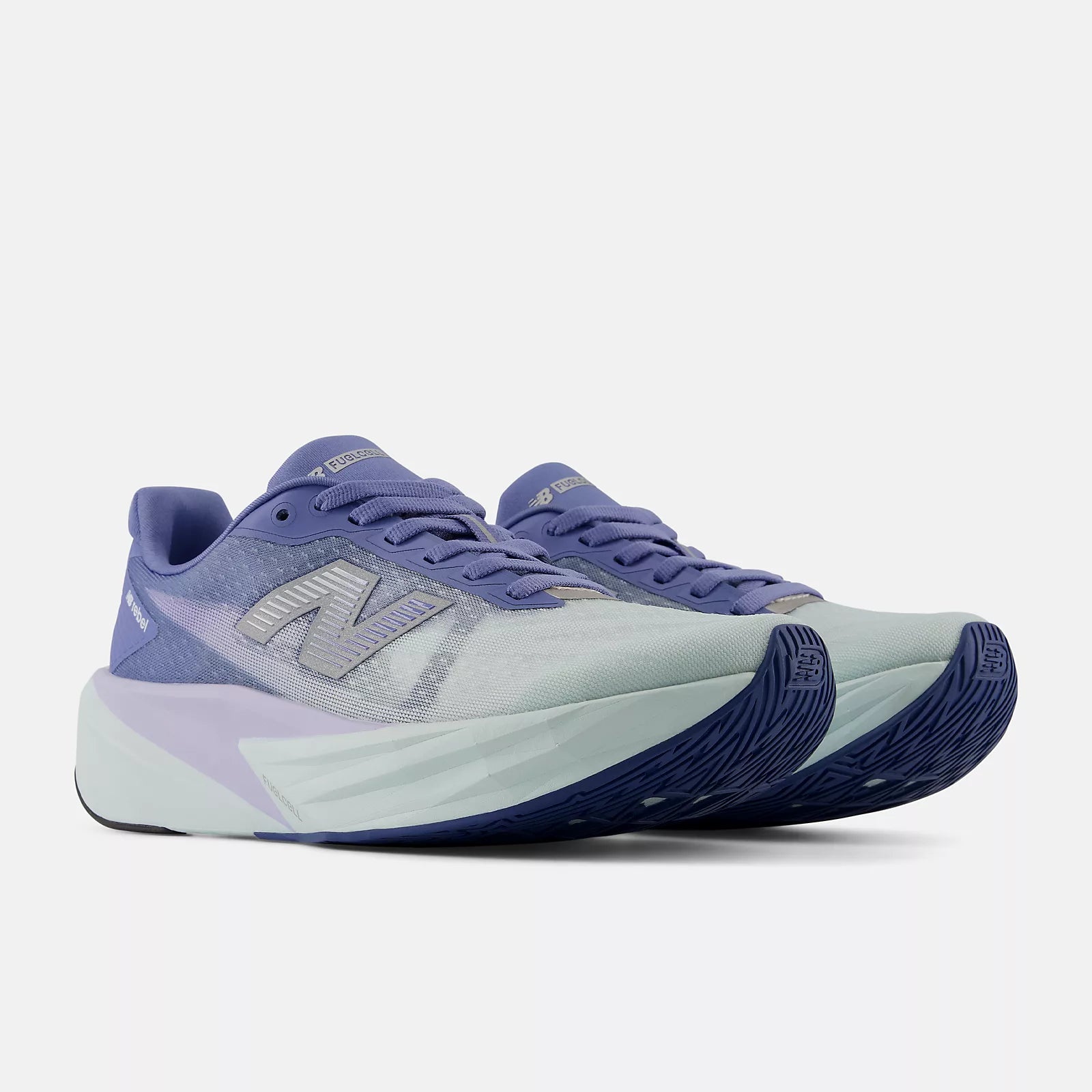 New Balance Women's FuelCell Rebel v5 Running Shoes in Fairweather Blue