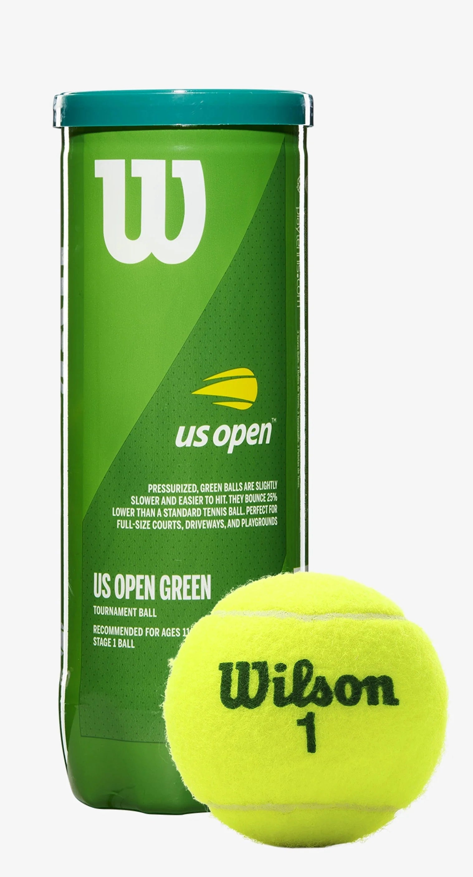 Wilson US Open Green Tournament 3 Tennis Ball Case - 24 Cans