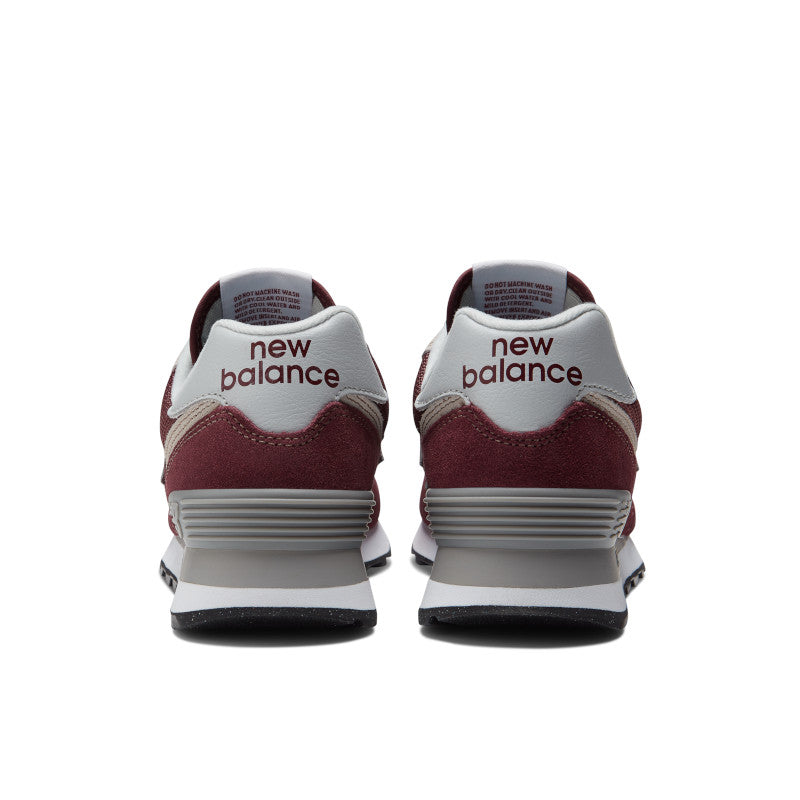 New Balance Women's 574 Core Sport Lifestyle Shoes in Burgundy