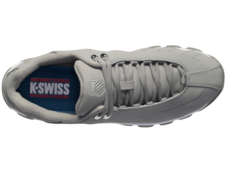 K-Swiss Men's ST329 CMF Court Shoes in Neutral Gray/Silver/White