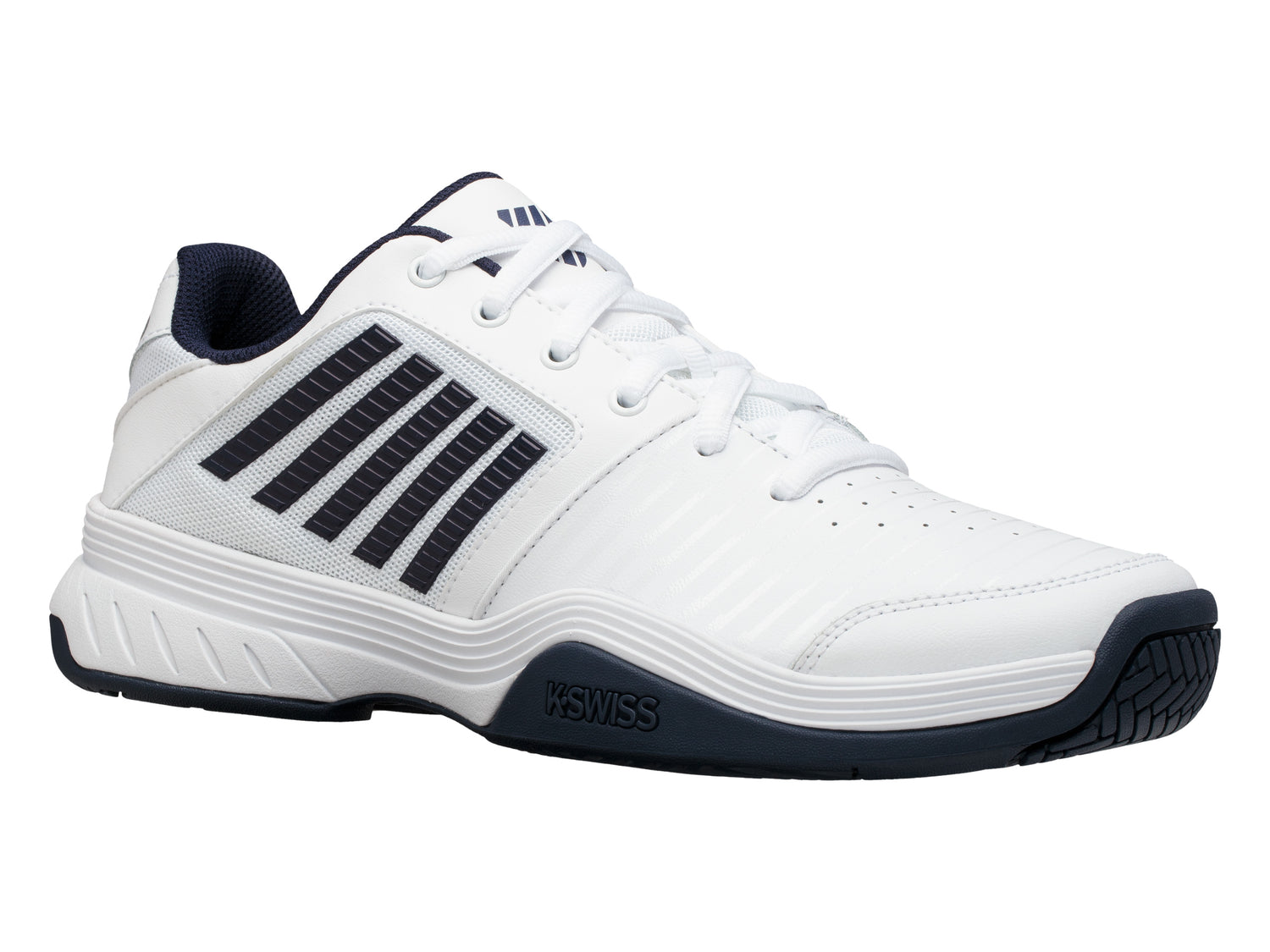 K-Swiss Men m court express hb Tennis Shoes in White/Navy
