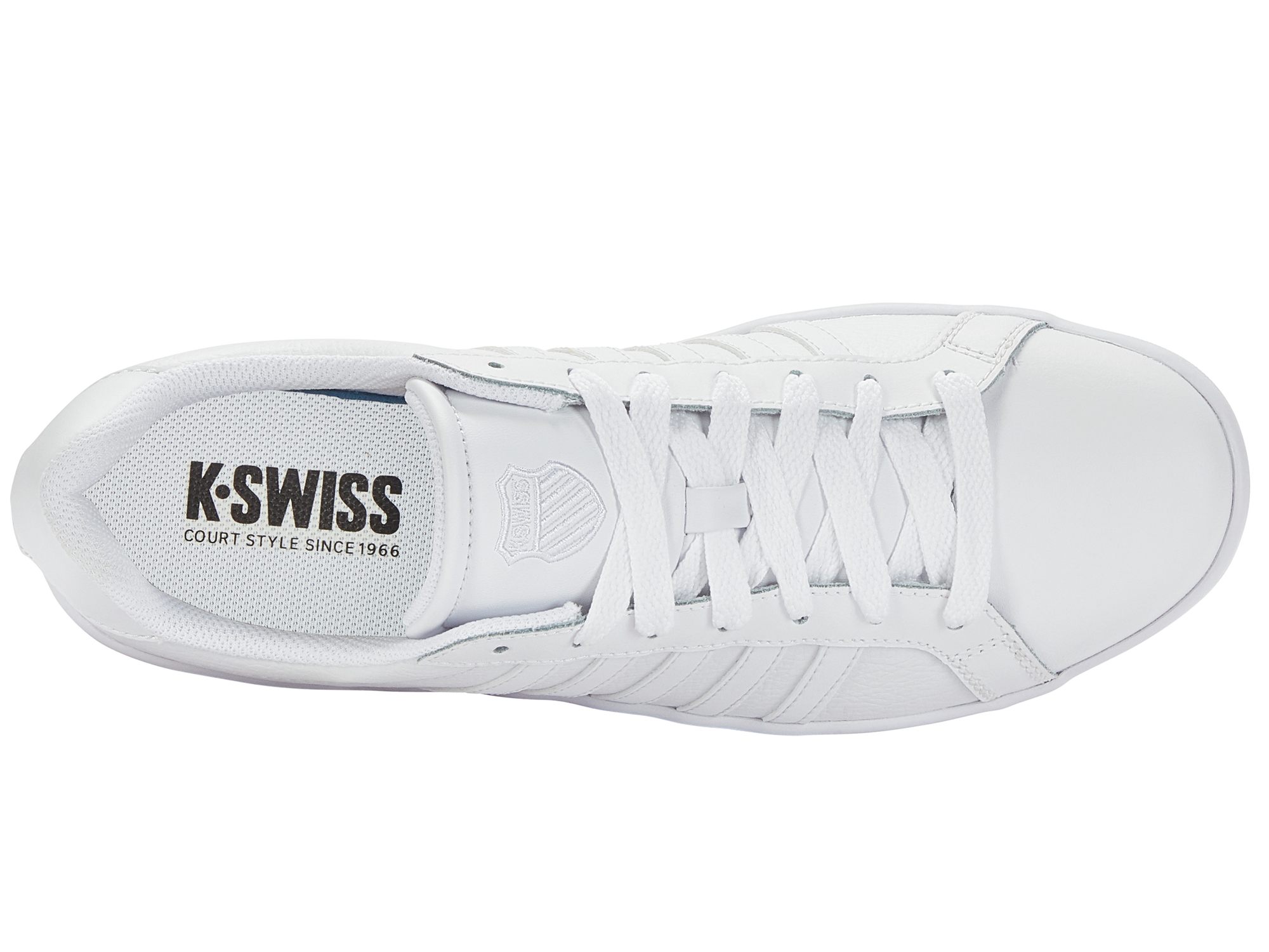 K-Swiss Men Court Tiebreak Court Shoes in White/White/White