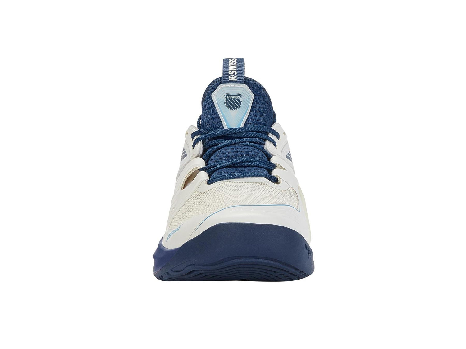K-Swiss Men's SpeedTrac Tennis Shoes in Blanc De Blanc/ Blue Opal /Lollipop