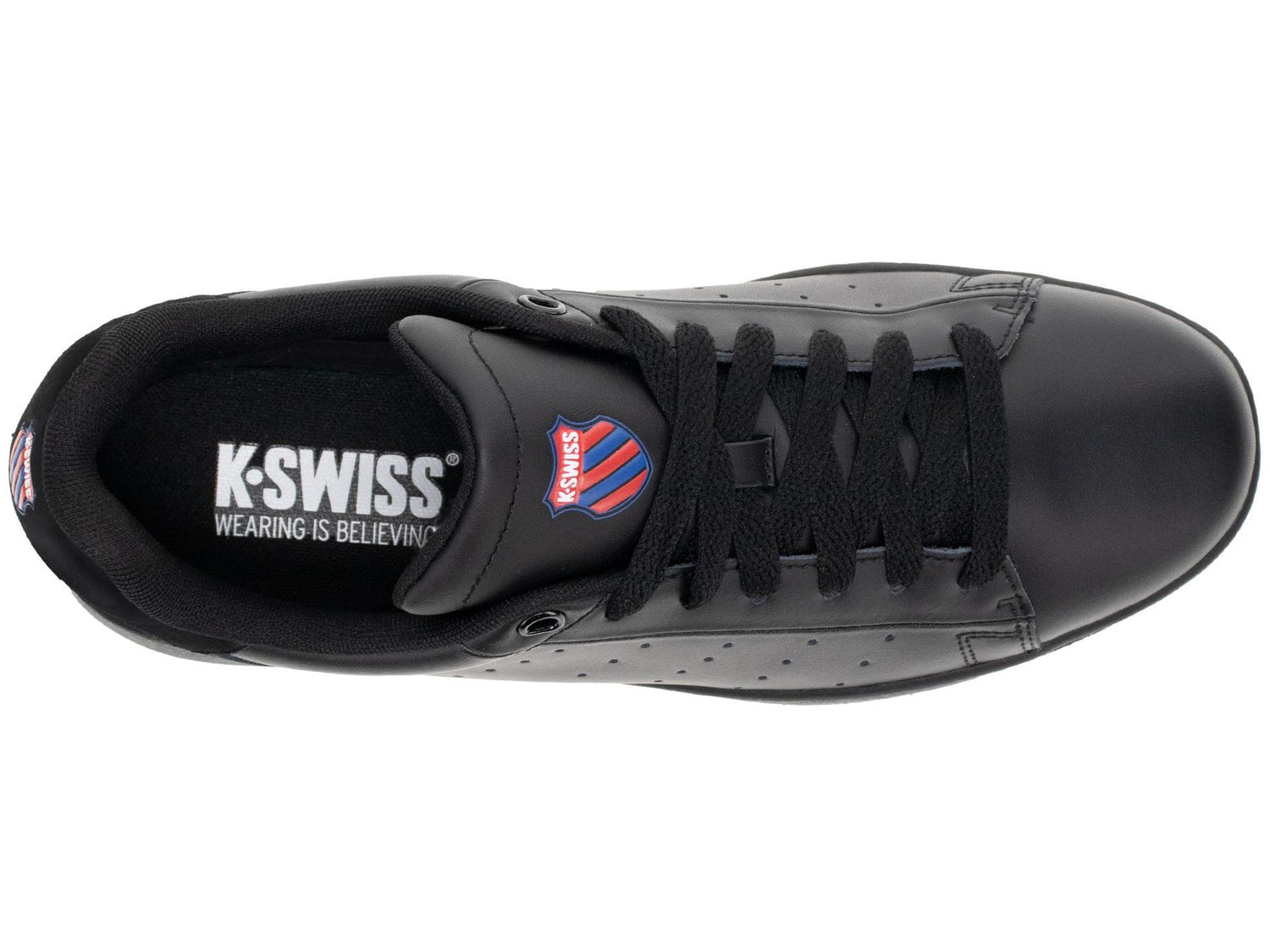 K-Swiss Men's Classic PF Court Shoes in Black/Black