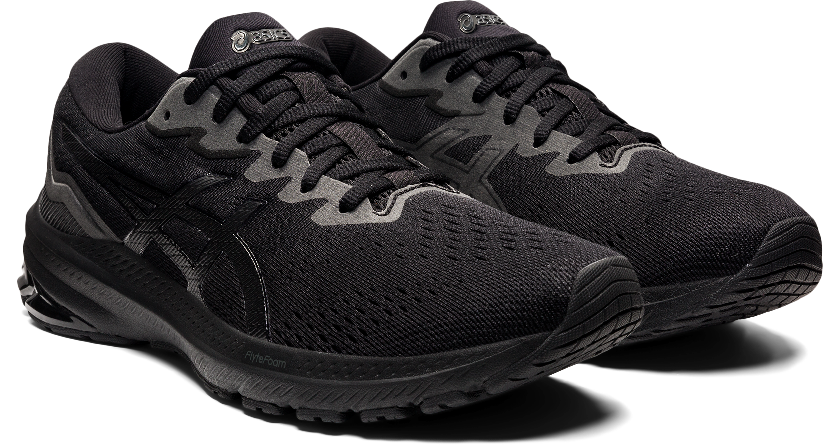 Asics Women's GT-1000 11 Wide (D) Running Shoes in Black/Black