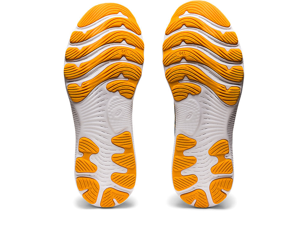 Asics Men's Gel-Nimbus 24 (2E) Wide Width Running Shoes in Azure/Amber