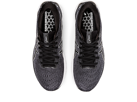 Asics Men's Gel-Nimbus 24 Extra Wide (4E) Running Shoes in Black/White