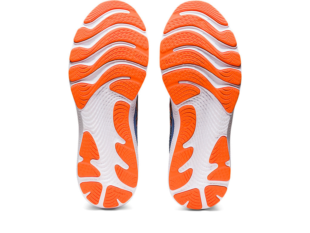 Asics Men's Gel-Cumulus 24 Running Shoes in Black/Shocking Orange