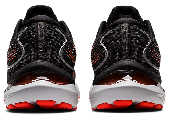 Asics Men's Gel-Cumulus 24 Running Shoes in Black/Cherry Tomato