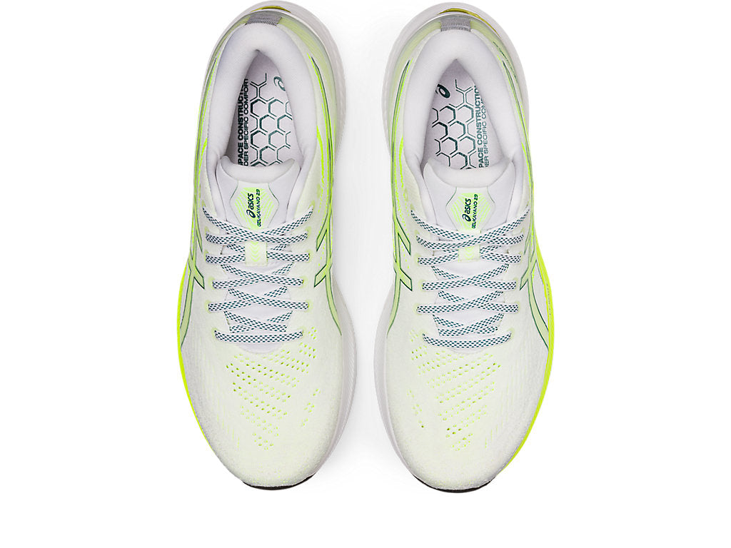Asics Men's Gel-Kayano 29 Running Shoes in White/Velvet Pine