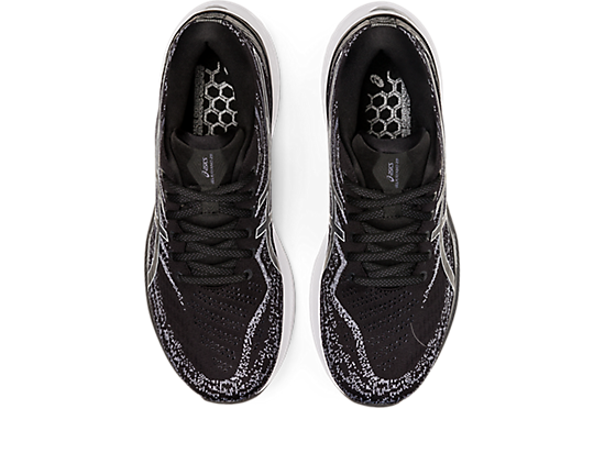 Asics Men's Gel-Kayano 29 Extra Wide (4E) Running Shoes in Black/White