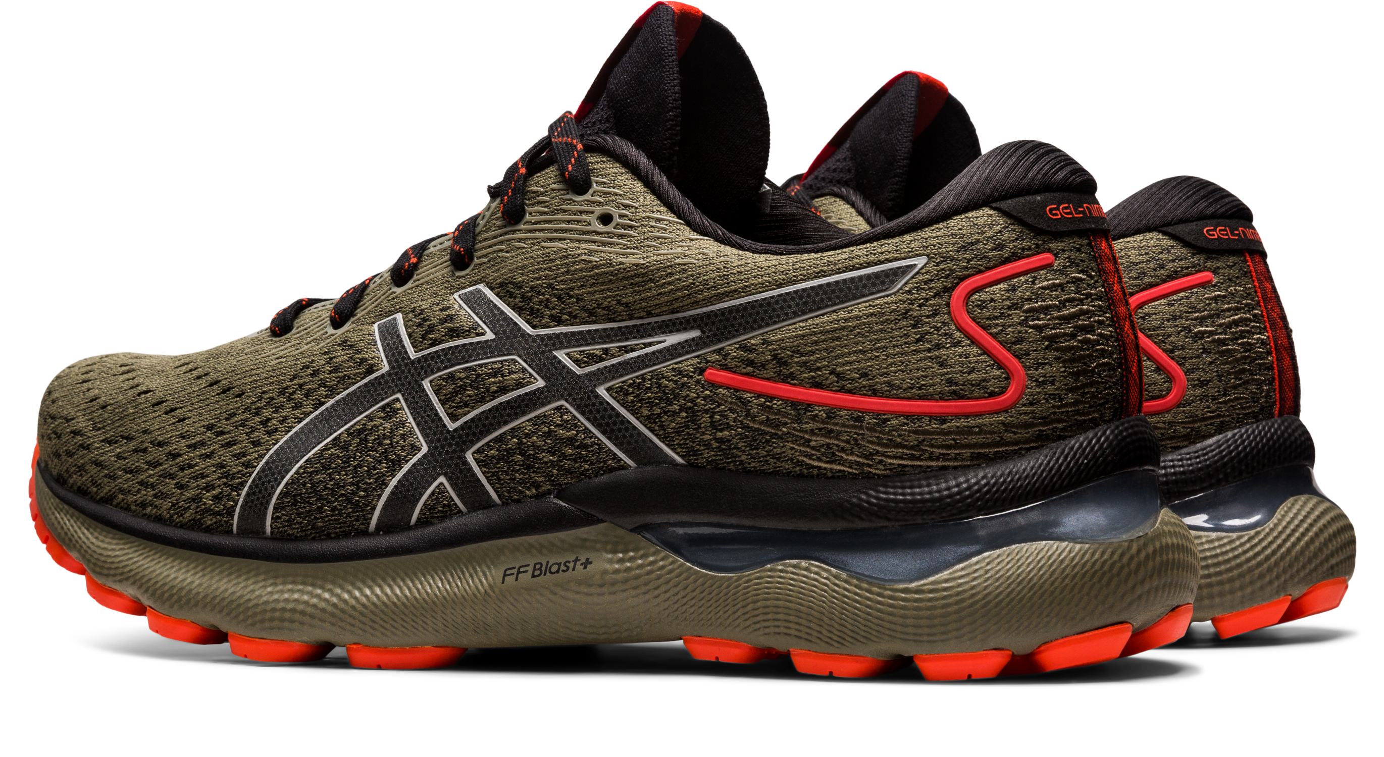 Asics Men's Gel-Nimbus 24 TR Trail Running Shoes in Nature Bathing/Olive