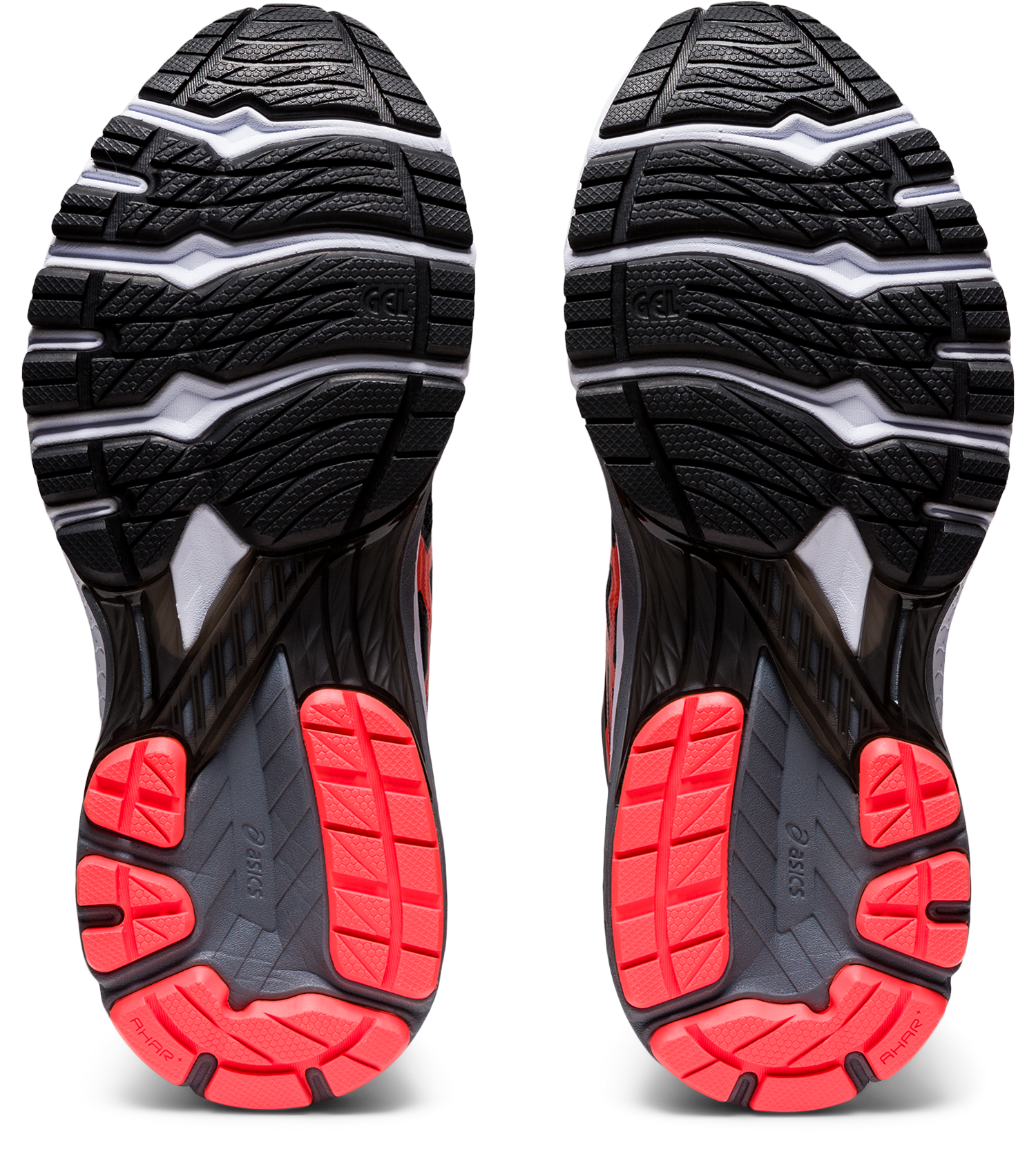 Asics Women's GT-2000 8 (D) Wide Running Shoes in Black/Sunrise Red