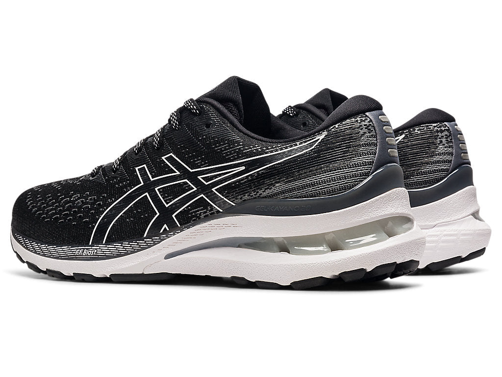 Asics Women's Gel-Kayano 28 Running Shoes in Black/White