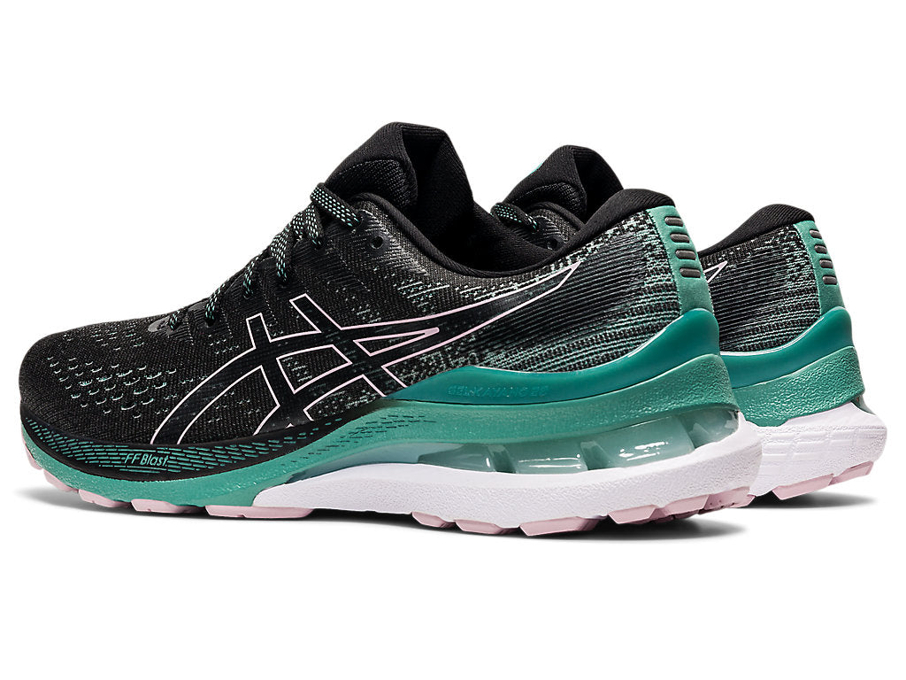 Asics Women's Gel-Kayano 28 Running Shoes in Black/Sage