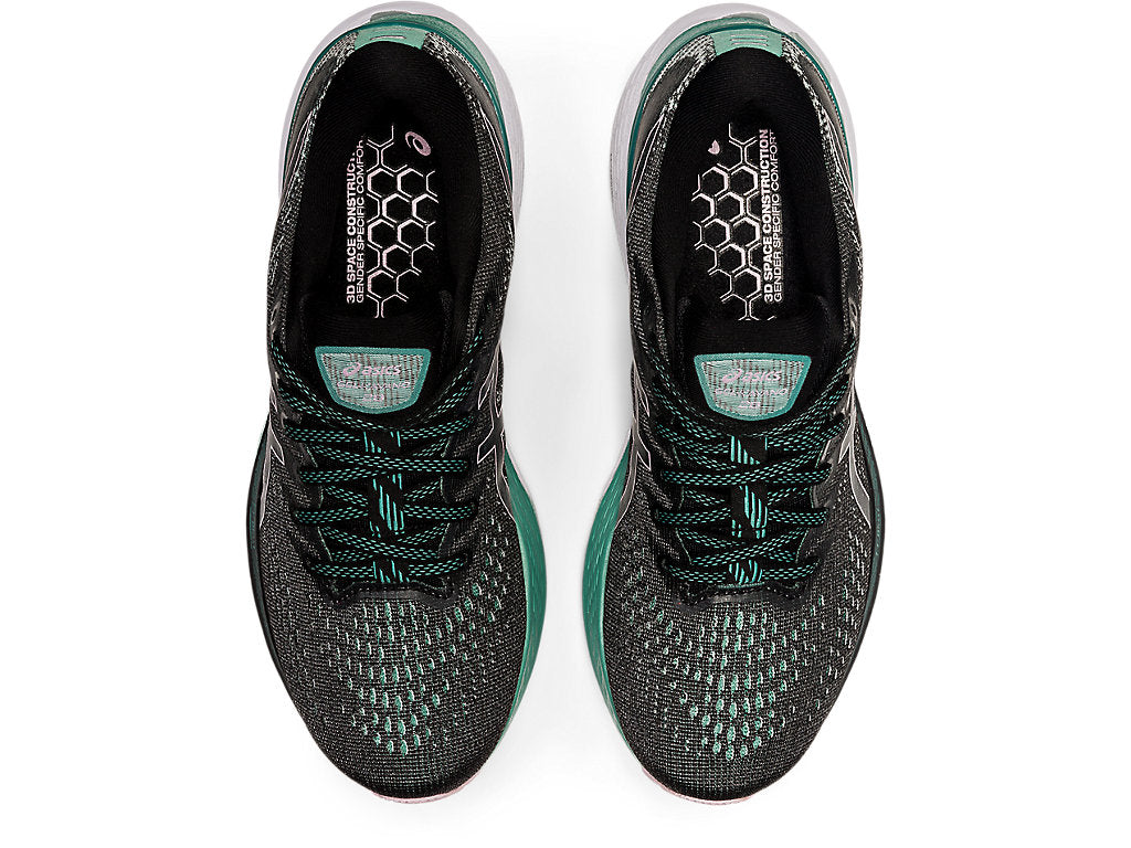 Asics Women's Gel-Kayano 28 Running Shoes in Black/Sage