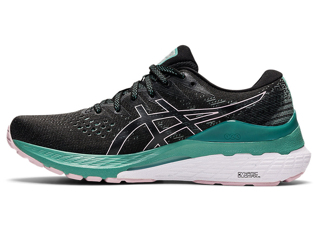 Asics Women's Gel-Kayano 28 Running Shoes in Black/Sage