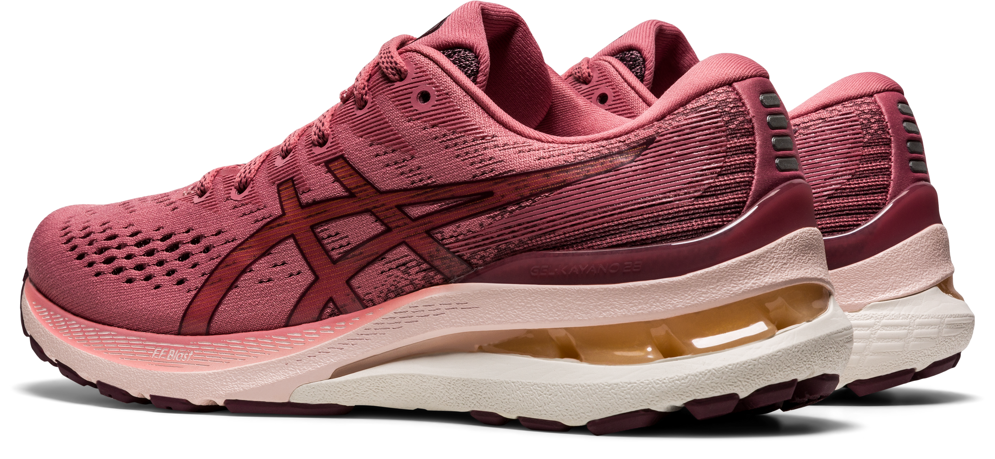 Asics Women's Gel-Kayano 28 Running Shoes in Smokey Rose/Deep Mars