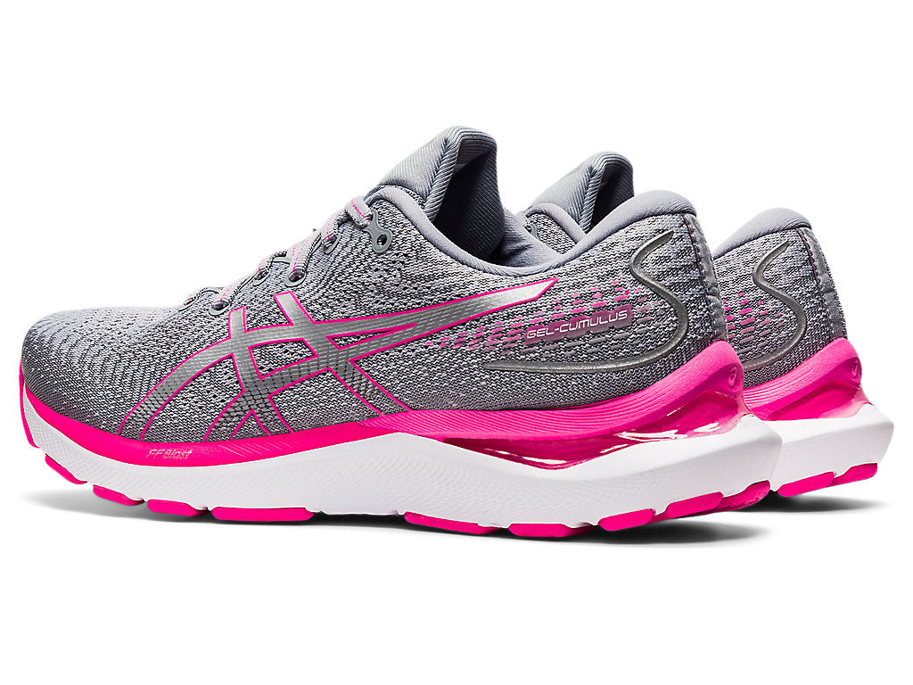 Asics Women's Gel-Cumulus 24 Running Shoes in Sheet Rock/Pink Glo