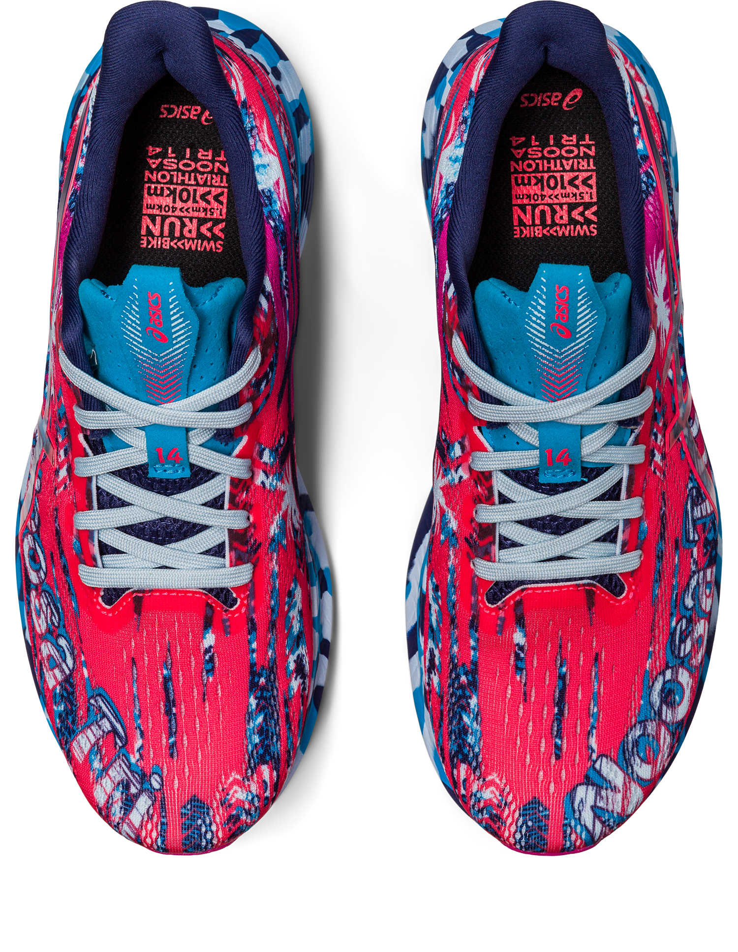 Asics Women's Gel-Noosa Tri 14 Running Shoes in Diva Pink/Indigo Blue