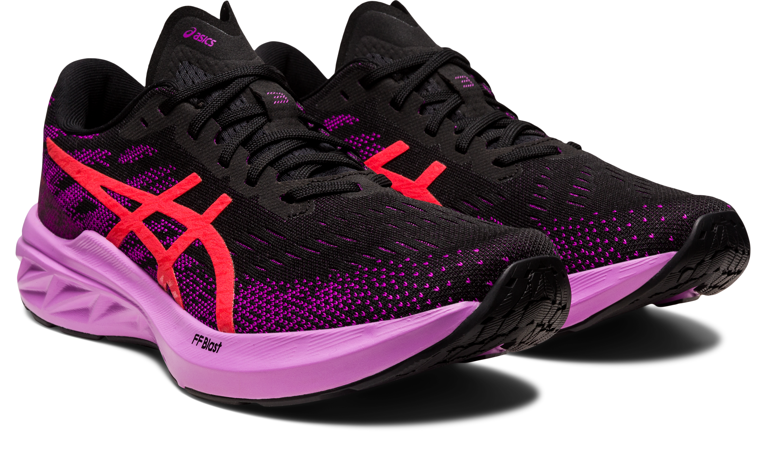 Asics Women's Dynablast 3 Running Shoes in Black/Red Alert