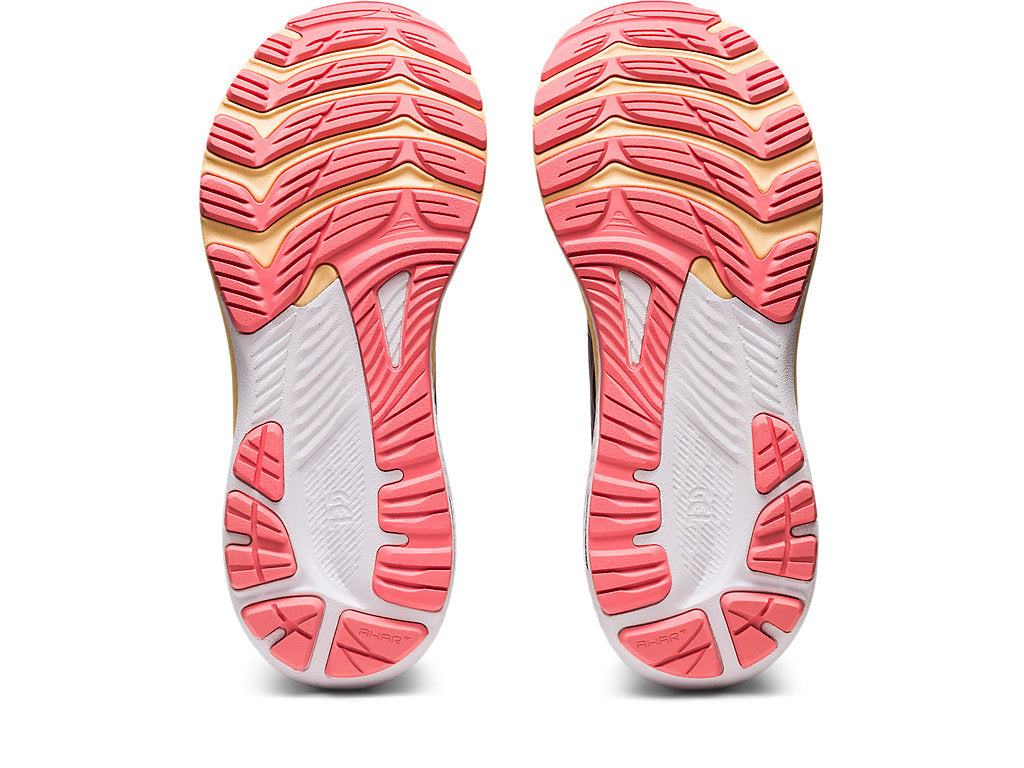 Asics Women's Gel-Kayano 29 Wide (D) Running Shoes in Midnight/Papaya