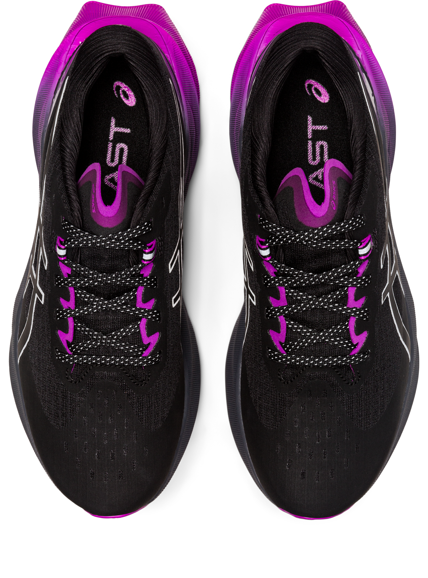 Asics Women's NovaBlast 3 Lite-Show Running Shoes in Black/Orchid