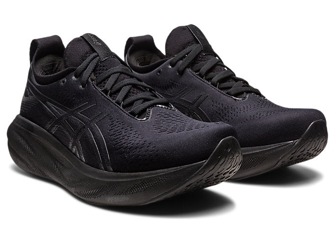 Asics Women's Gel-Nimbus 25 Running Shoes In Black/Graphite Grey