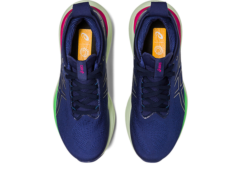 Asics Women's Gel-Nimbus 25 Running Shoes In Indigo Blue/Pure Silver