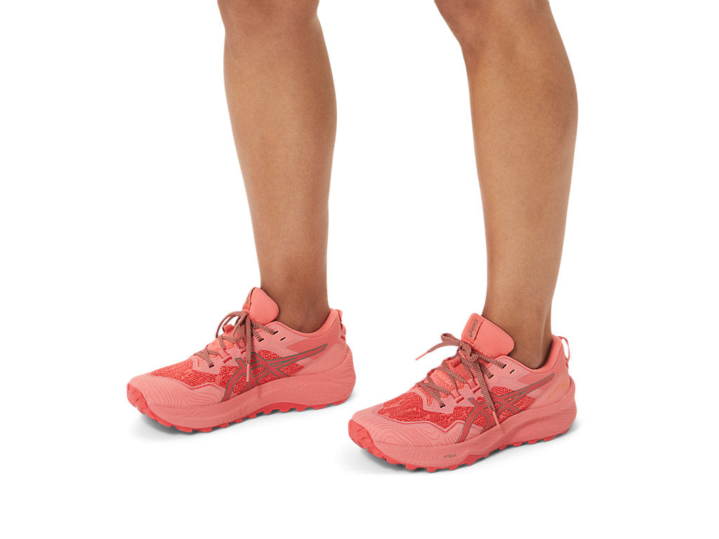 Asics Women GEL-Trabuco 11 Running Shoes In Pink Grapefruit/Ivy