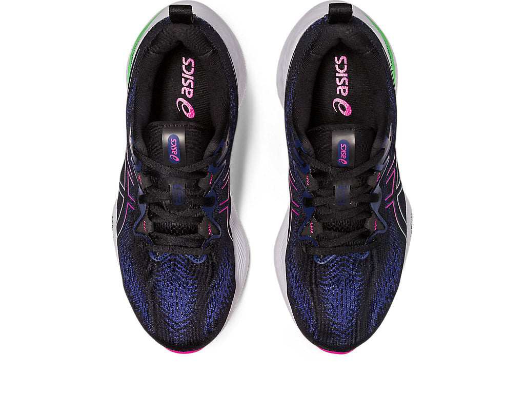 Asics Women's Gel Cumulus 25 Running Shoes in Black/Pink Rave