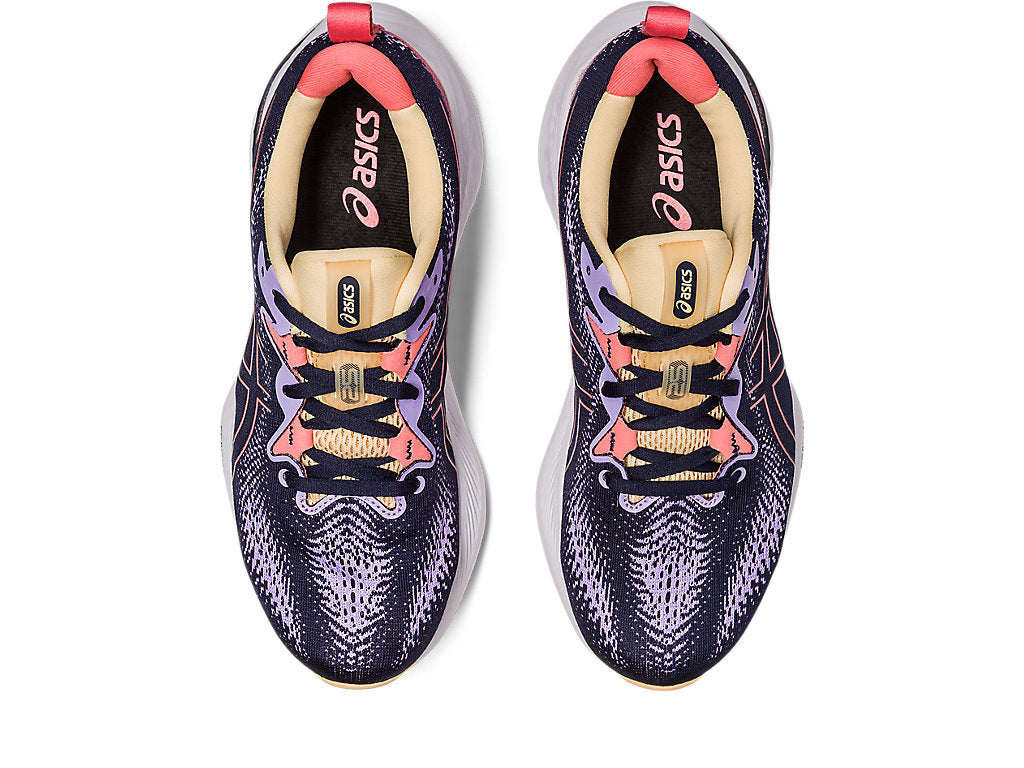 Asics Women's Gel Cumulus 25 Running Shoes in Midnight/Papaya