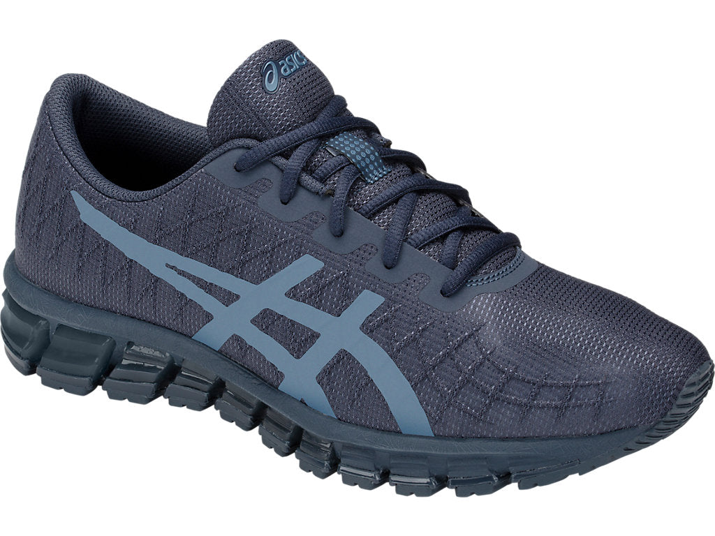 Asics Men's Gel-Quantum 180 4 Running Shoes in Tarmac/Steel Blue - atr-sports