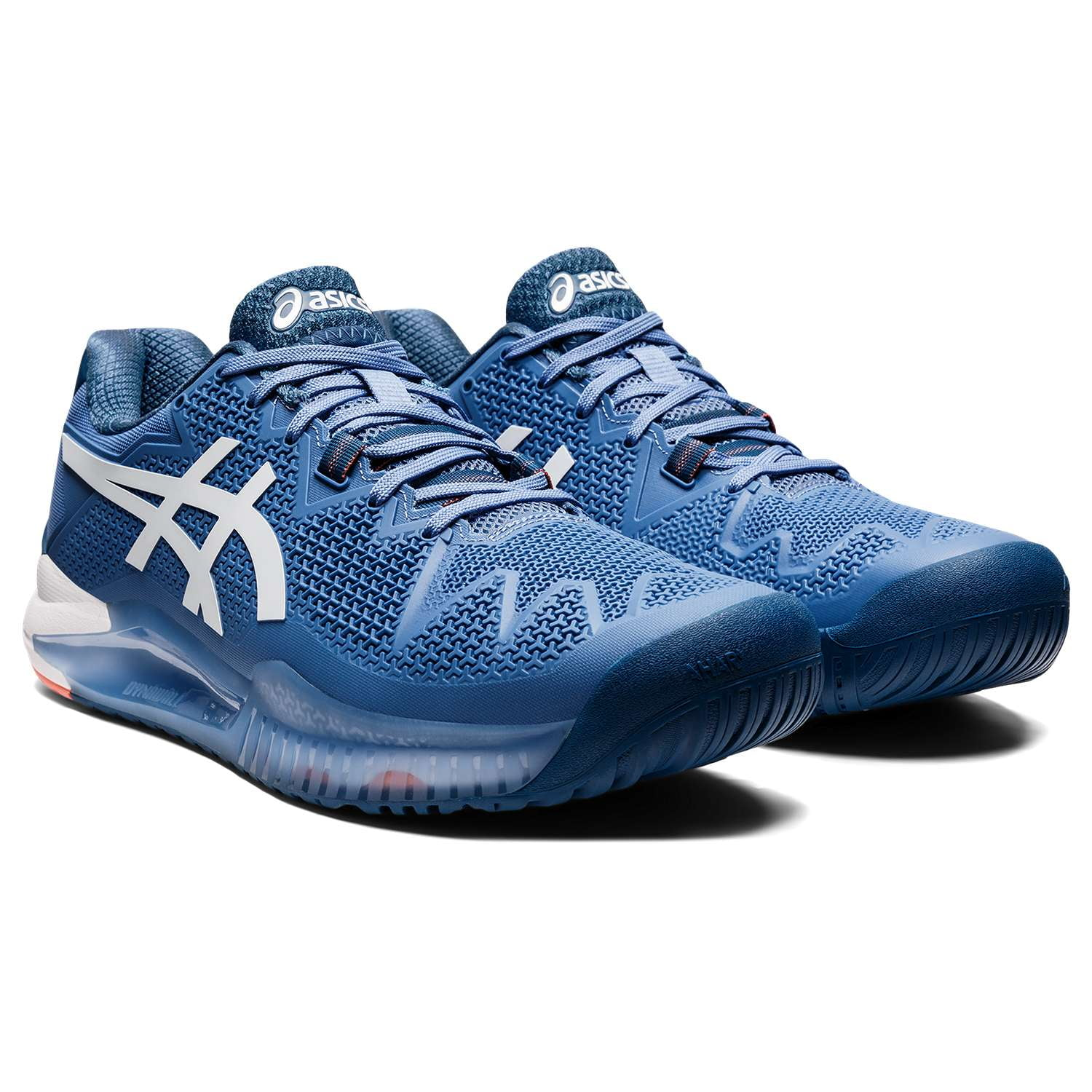 Asics Men's Gel-Resolution 8 Tennis Shoes In Blue Harmony/White - Tennis Shoes - Asics - ATR Sports