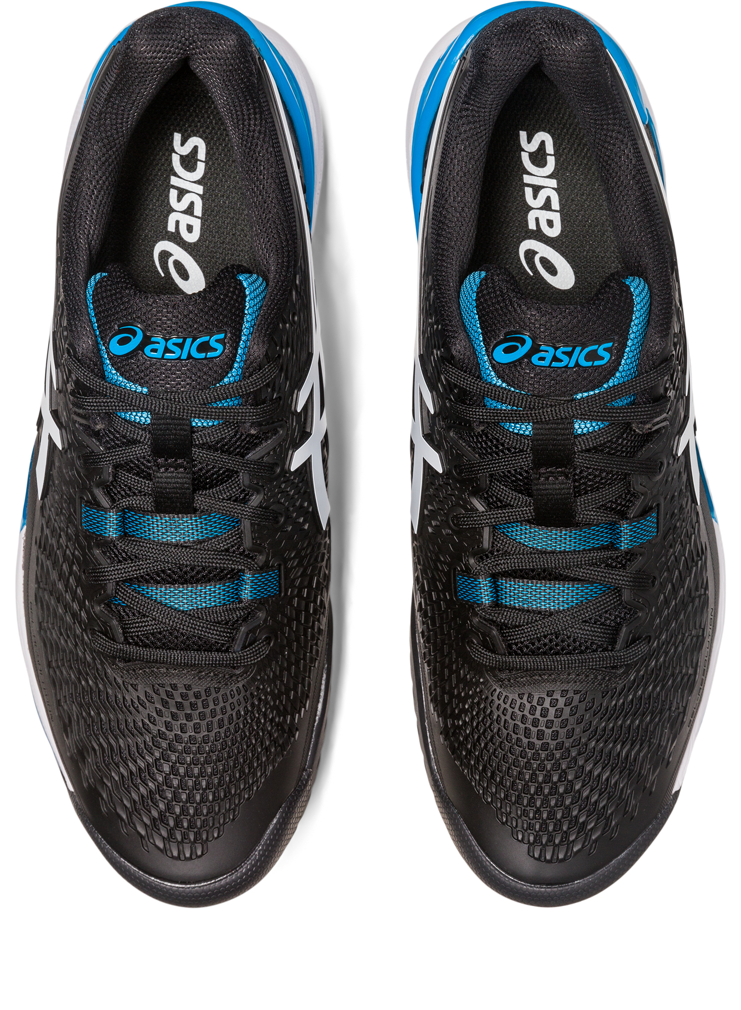 Asics Men's Gel-Resolution 9 Tennis Shoes In Black/White