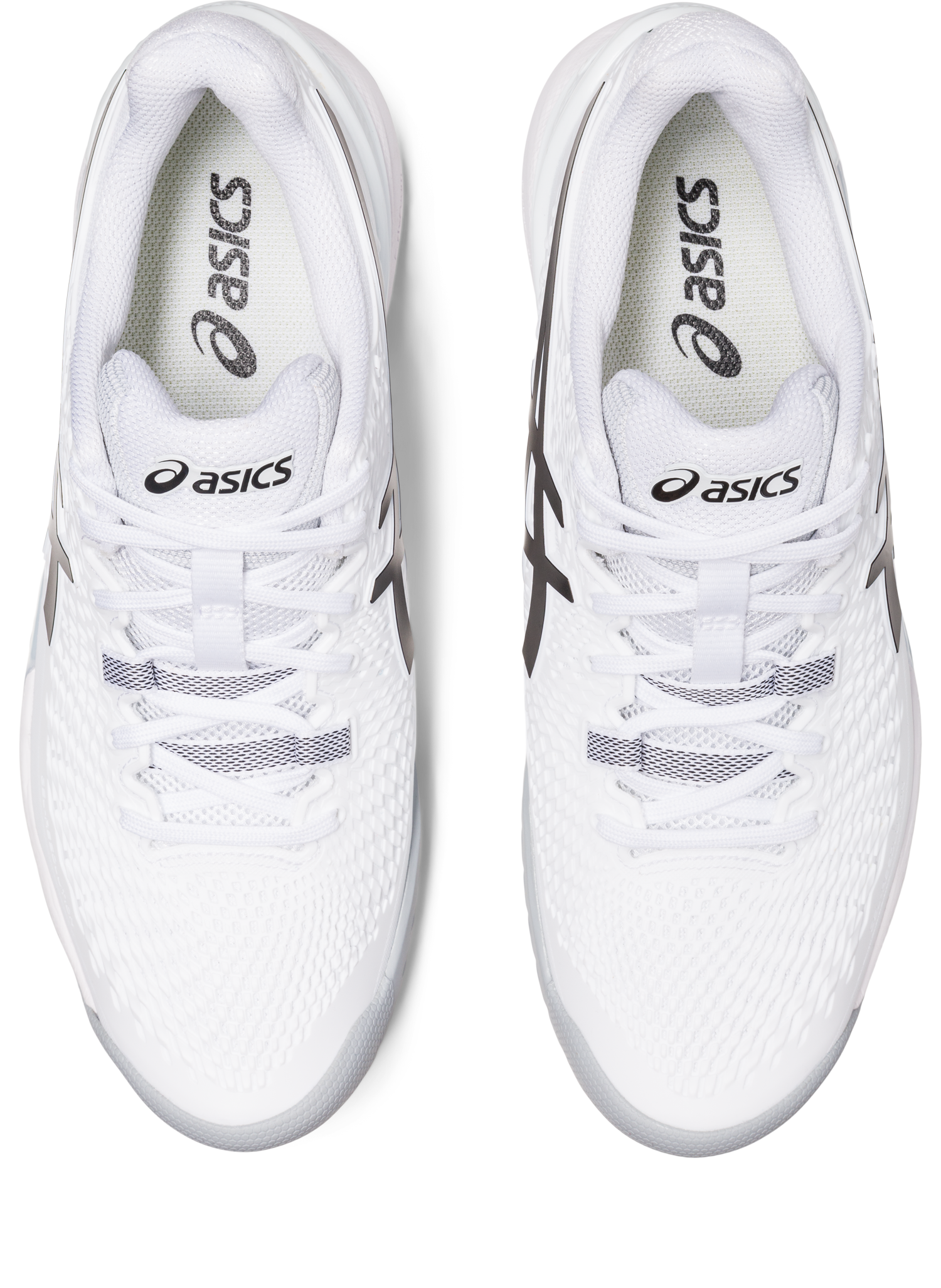 Asics Men's Gel-Resolution 9 Tennis Shoes In White/Black
