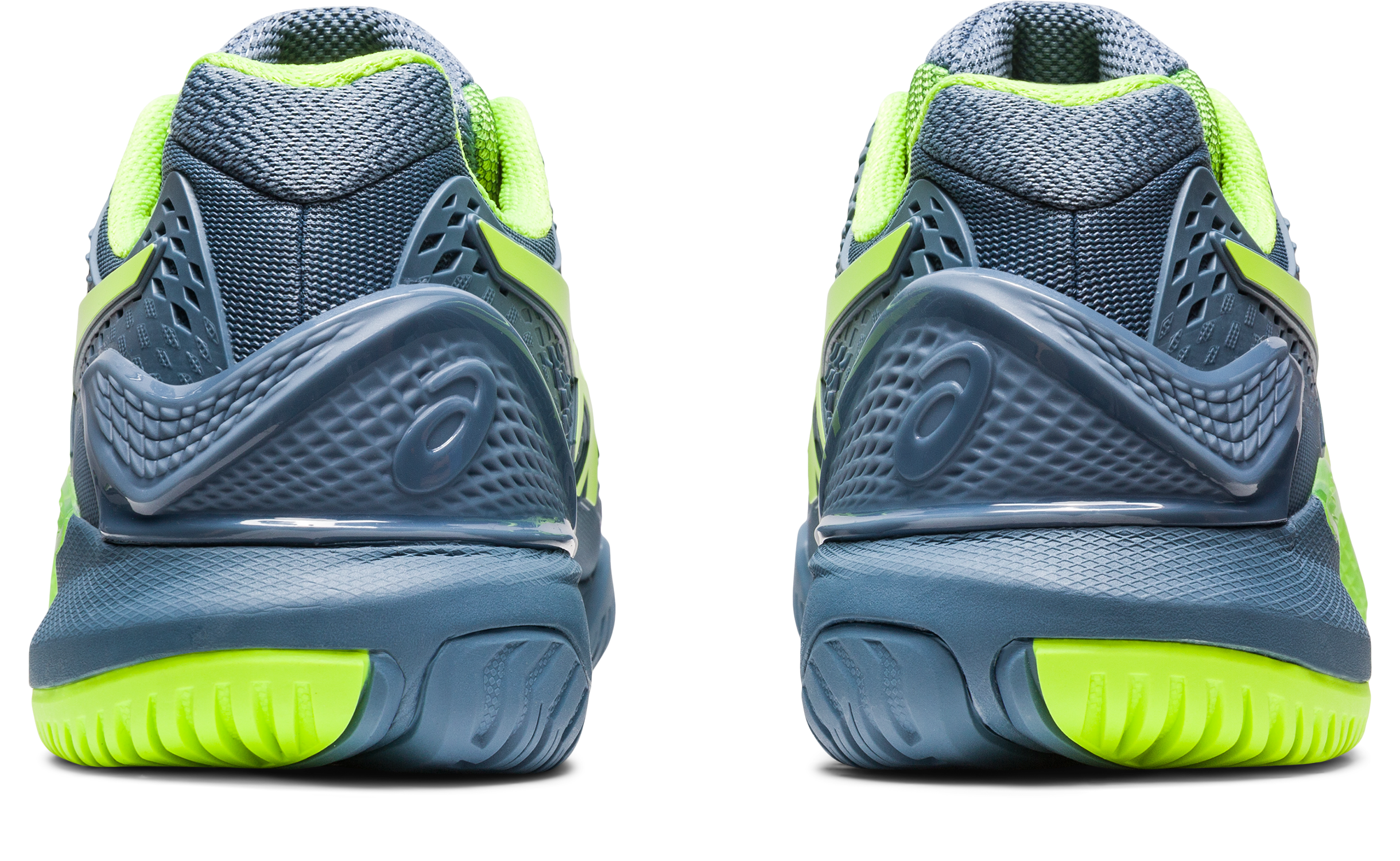 Asics Men's Gel-Resolution 9 Tennis Shoes In Steel Blue/Hazard Green