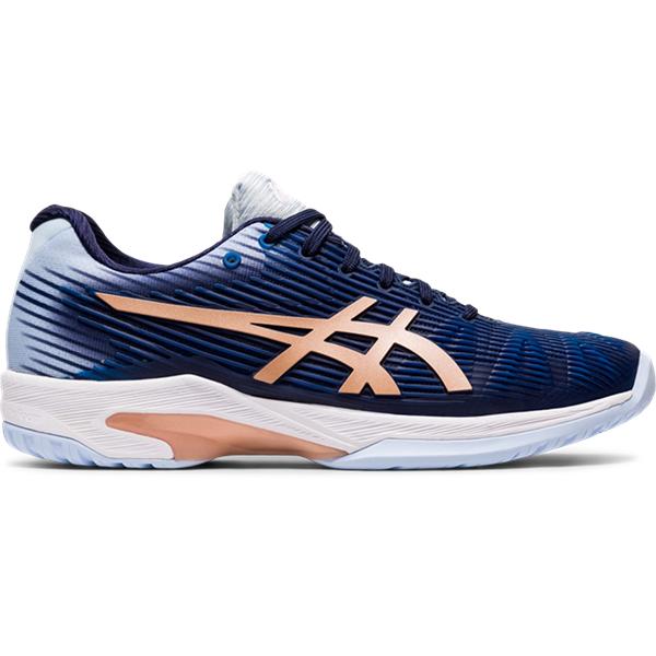 Asics Women's Gel-Solution Speed FF Tennis Shoes in Peacoat/Rose Gold