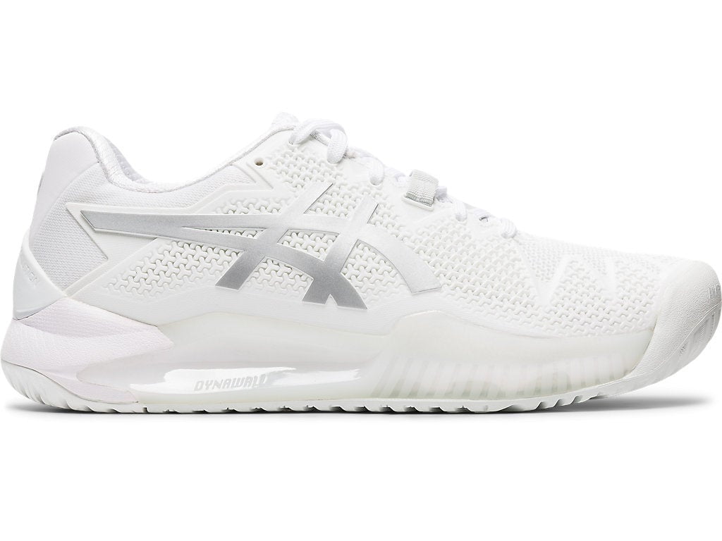 Asics Men's Gel-Resolution 8 Tennis Shoes In White/Pure Silver - Tennis Shoes - Asics - ATR Sports