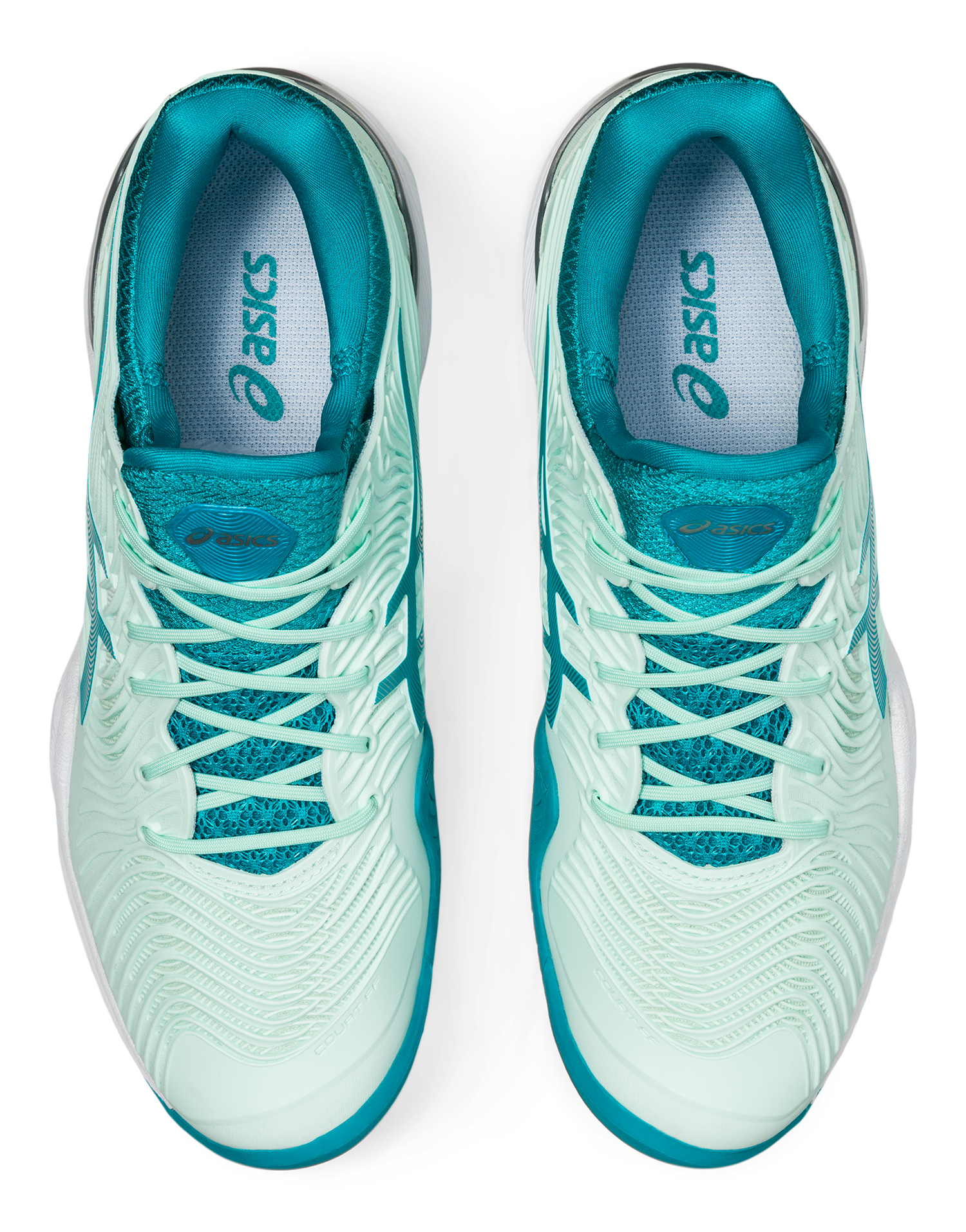 Asics Women's Court FF 2 Tennis Shoes in Bio Mint/Lagoon