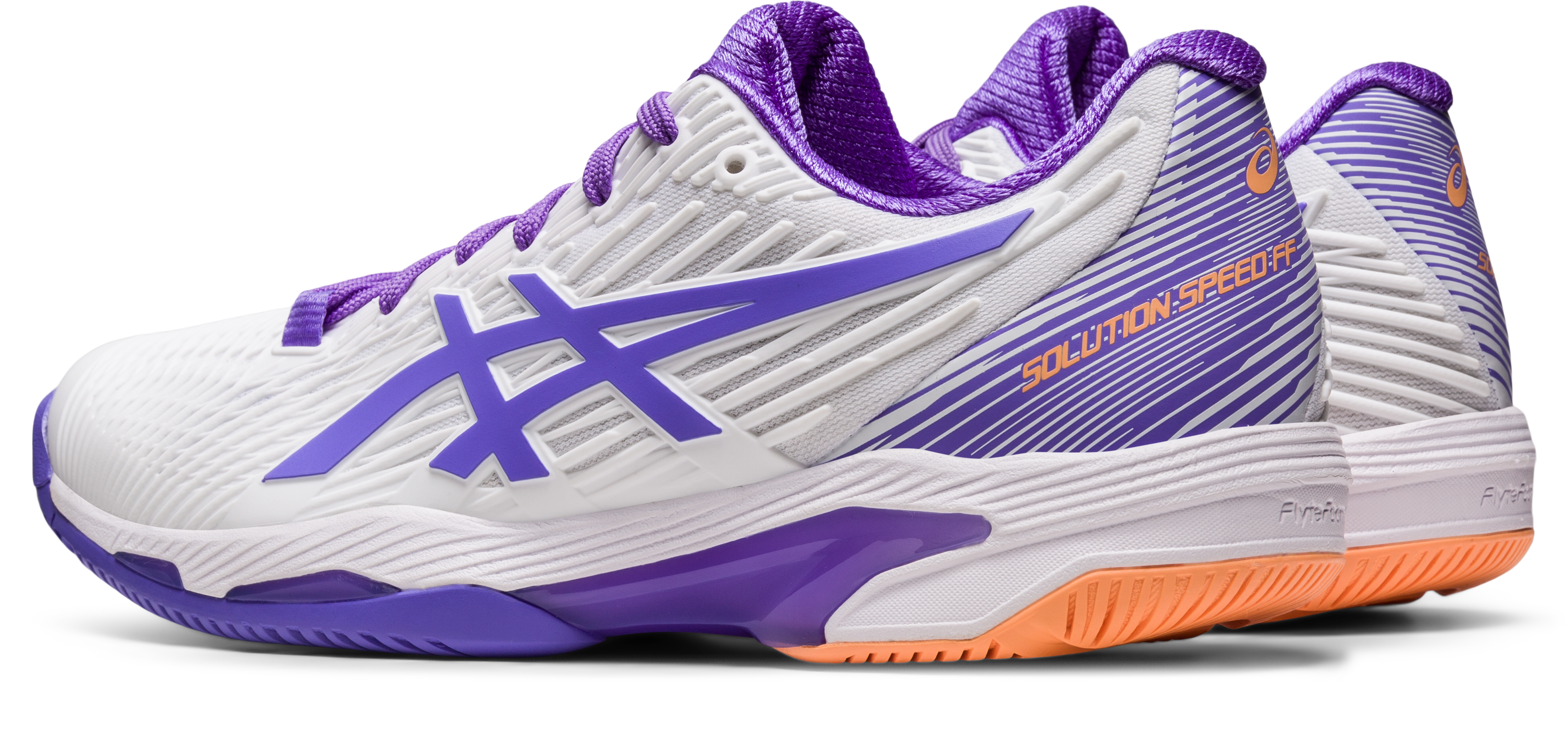 Asics Women's  Solution Speed FF 2 Tennis Shoes In White/Amethyst
