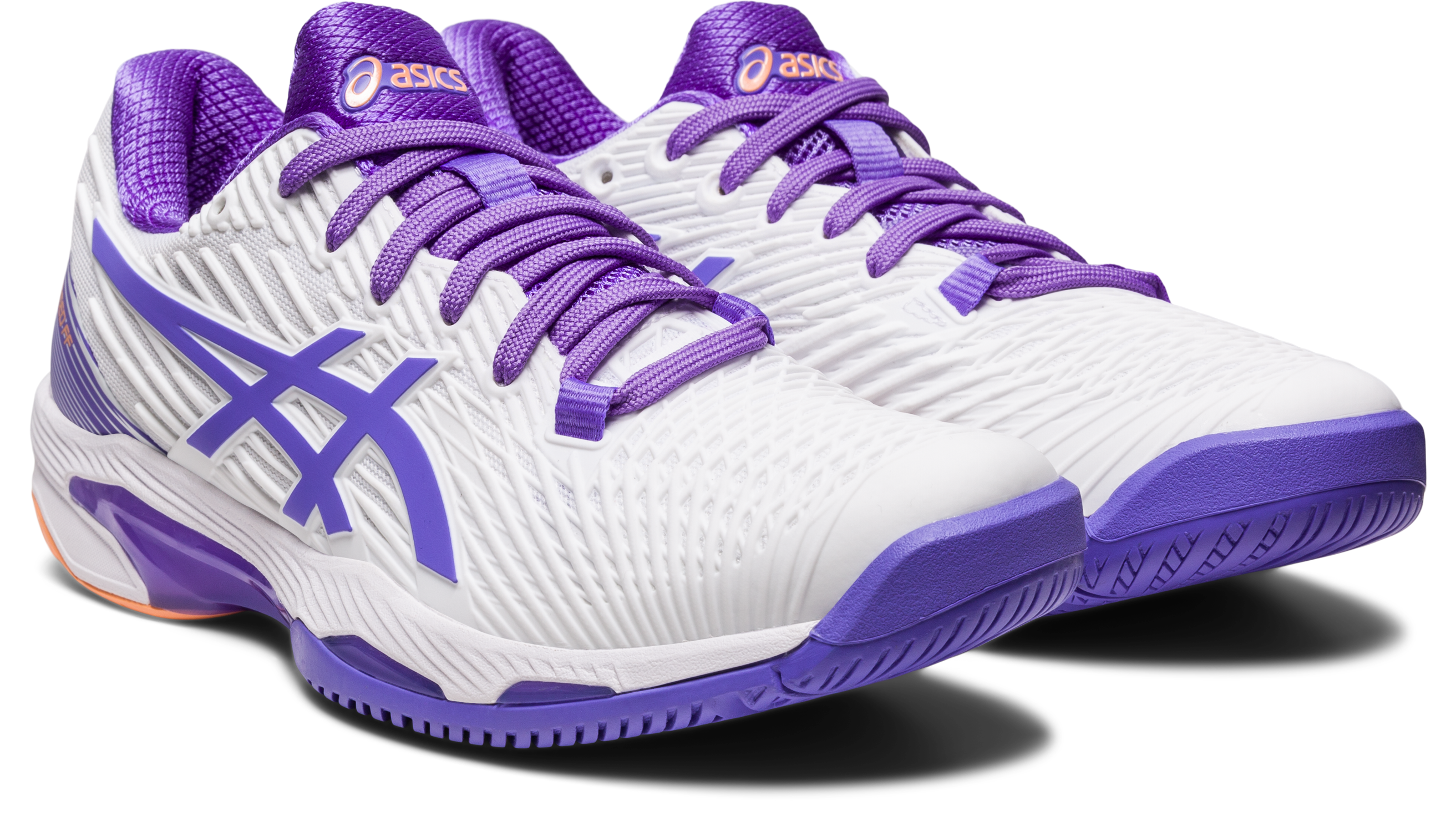 Asics Women's  Solution Speed FF 2 Tennis Shoes In White/Amethyst