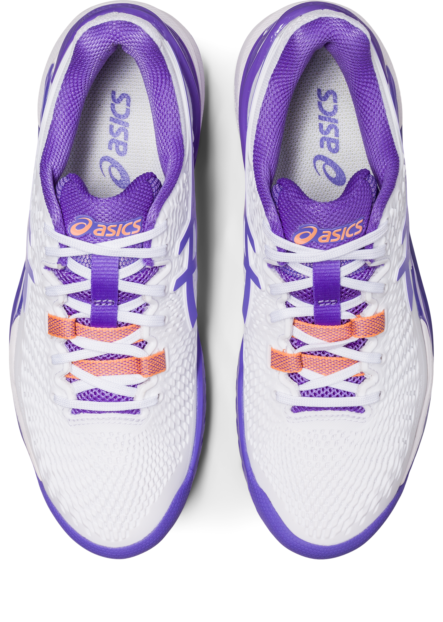 Asics Women's Gel-Resolution 9 Tennis Shoes In White/Amethyst
