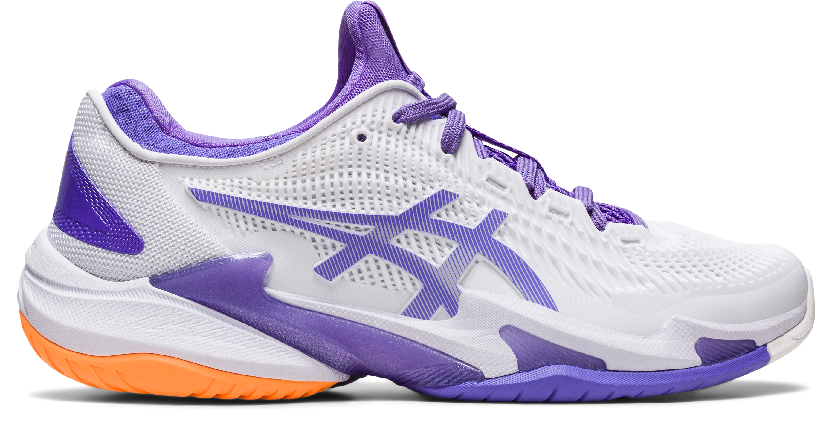 Asics Women's Court FF 3 Tennis Shoes in White/Amethyst