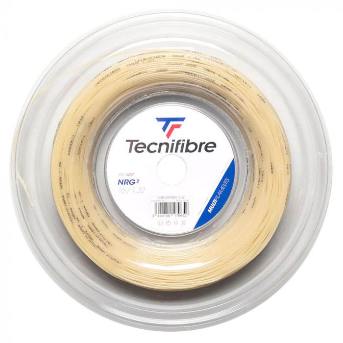 Tecnifibre NRG2 16g(1.32) Tennis String Reel in Natural