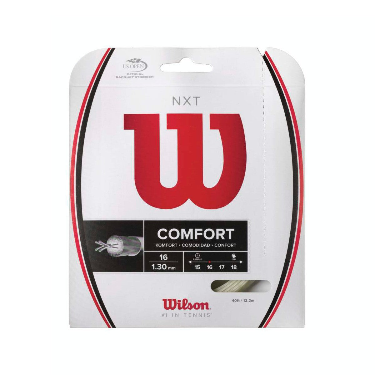 Wilson NXT Comfort 17 Natural Tennis String Set - atr-sports