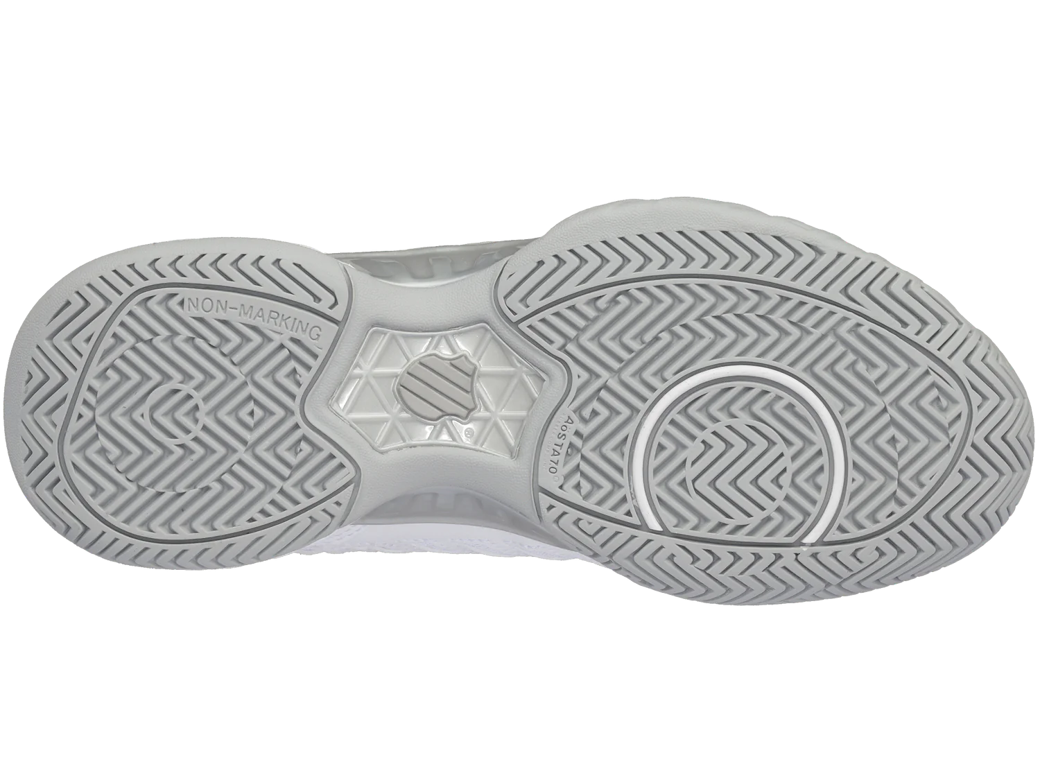 K-Swiss Varsity Bigshot Light 4 VARSITY Tennis Shoes in White/High-Rise/Silver
