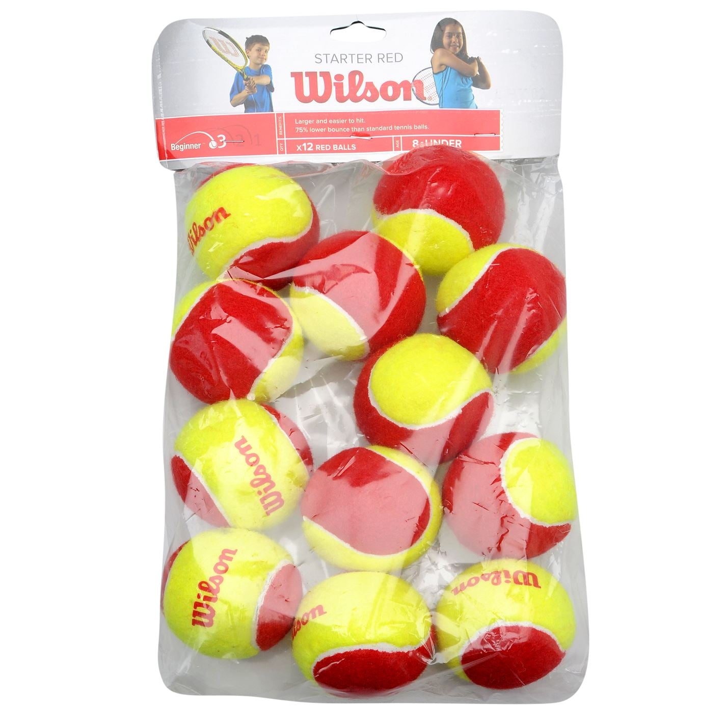 Wilson Starter Red - 12 Tennis Ball Pack - atr-sports