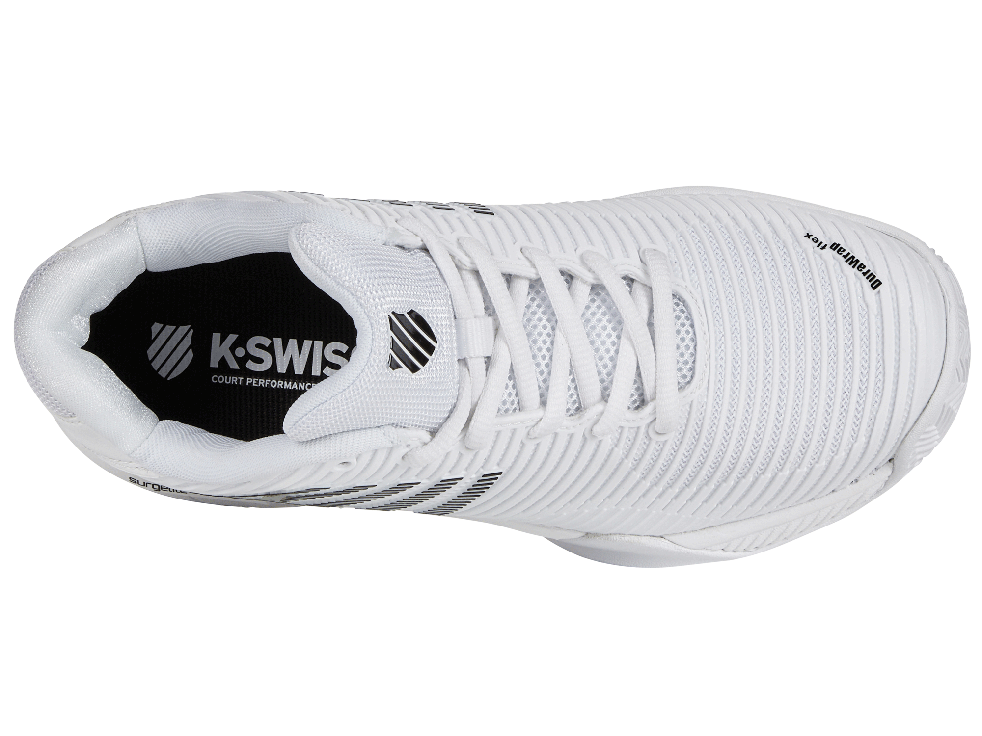 K-Swiss Women's Hypercourt Express 2 Clay HB Tennis Shoes in White/Black